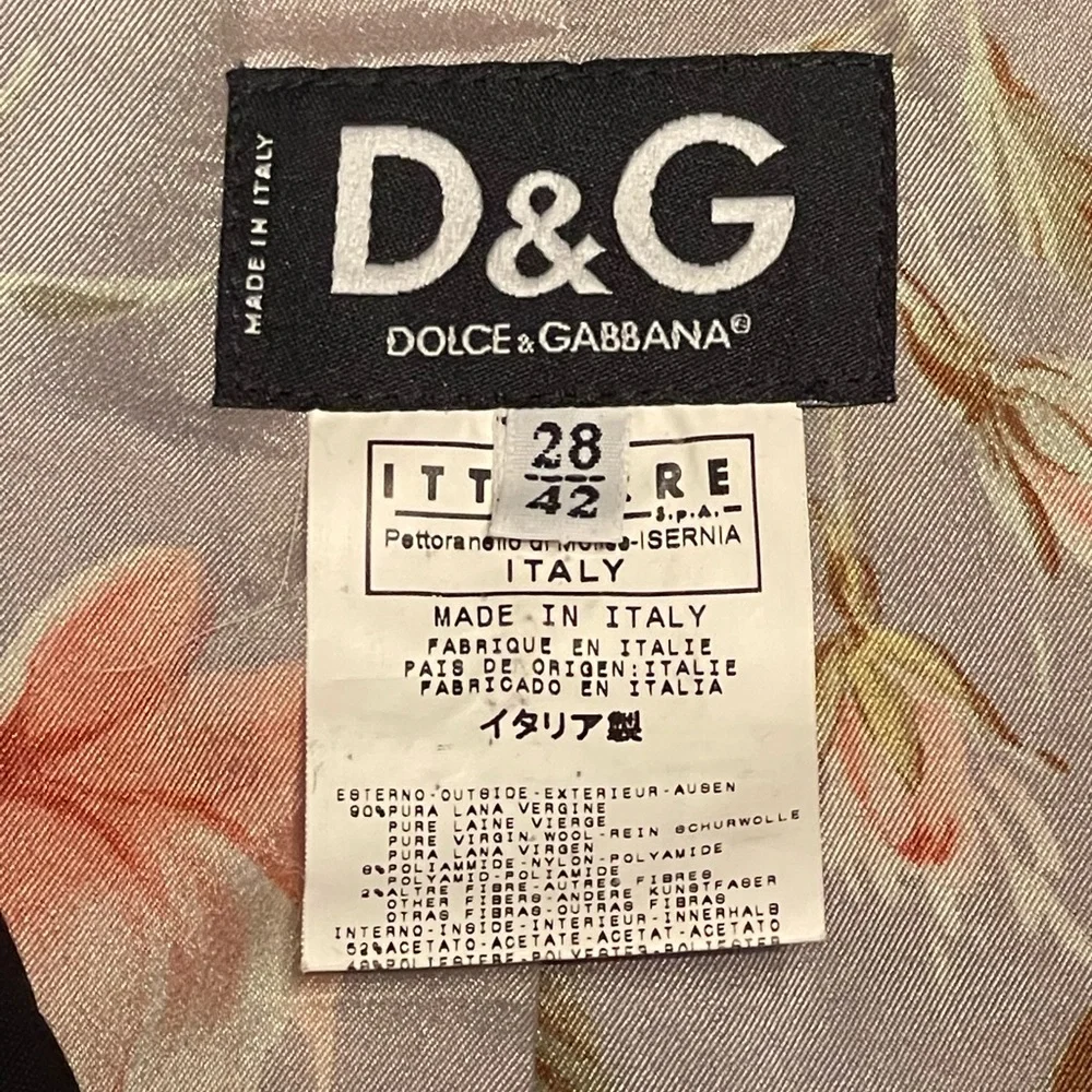 Vintage D&G Dolce & Gabbana black womens blazer - Picture 6 of 6